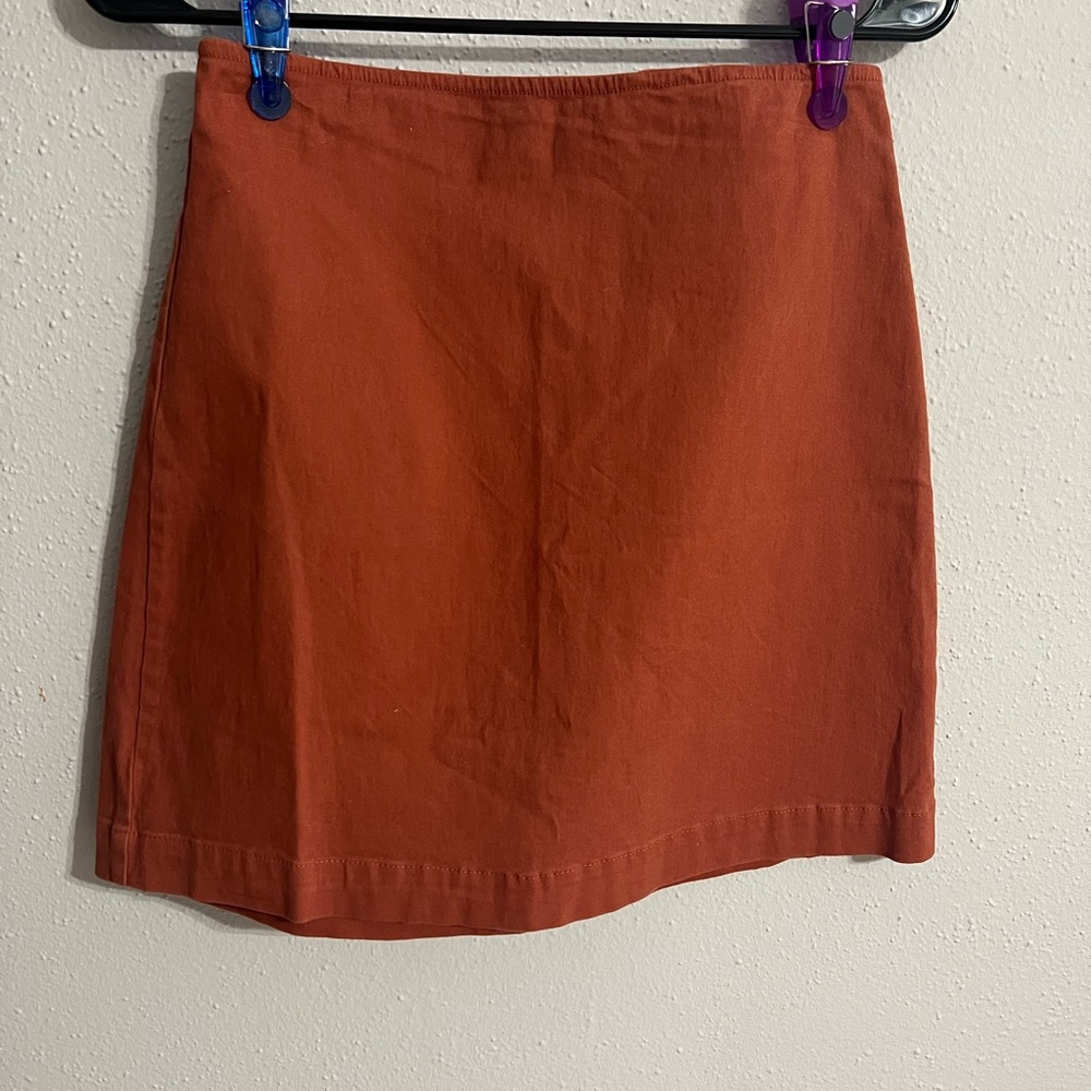 Gianni Bini Terracotta Mini Skirt